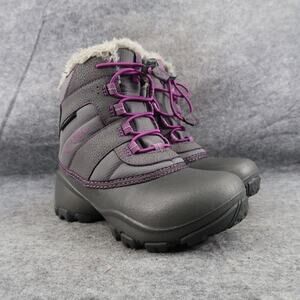 Columbia Shoes Kids 1 Rope Tow Boots Insulated Waterproof Snow Winter Sport Gray